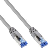 100er B-Pack InLine® Patchkabel, S/FTP (PiMf), Cat.6A, LSZH, CU, grau, 0,5m