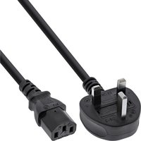 30er B-Pack InLine® Netzkabel, Netzstecker England / Kaltgeräte ST C13, 1,8m