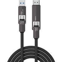 4smarts USB4 HDMI Kabel ComboCord 240W 1.5m, schwarz