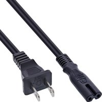 65er B-Pack InLine® Netzkabel, Netzstecker USA / Euro 8 C7 Stecker, 1,8m