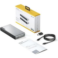 Alogic DV4 Universal Quad Display Docking Station Space Grey