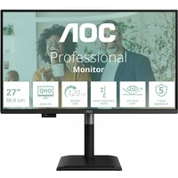 AOC Q27P4CV 27 Zoll QHD Office Monitor IPS 16:9 120 Hz DP/HDMI/USB-C PD96W/LAN Docking