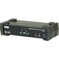 Aten CS1922M 2-Port USB 4K Display-Port Kabel KVM MST Switch + USB 3.0 Periph.