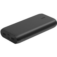 Belkin BoostCharge 4-Port Powerbank 26.000 mAh 32W inkl. 45cm USB-C-Kabel schwarz
