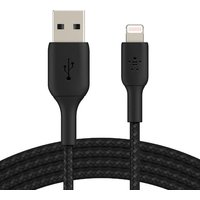 Belkin Lightning Lade/Sync Kabel ummantelt mfi zertifiziert 2m Schwarz
