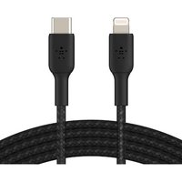 Belkin Lightning/USB-C Kabel ummantelt mfi zertifiziert 1m Schwarz