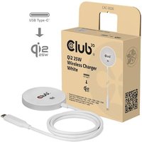 Club 3D CAC-3026 Qi2 25W Wireless Charger Qi Certified MagSafe Compatible Magnetic Pad Weiß