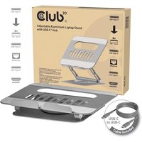 Club 3D CSV-2554 Laptop-Ständer aus Aluminium mit Hub 100W 360°