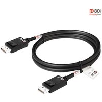 Club 3D DisplayPort 2.1 Kabel 1,2m DP zu DP Bi-Direktionales VESA DP80 schwarz