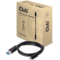 Club 3D USB 3.1 Kabel 1m Typ-C zu Typ-B Gen2 St./St. schwarz