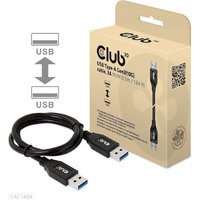 Club 3D USB Typ-A Gen2 (10G) Kabel 3A St/St 0.5m schwarz