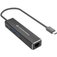 Conceptronic ABBY14B 2.5G Ethernet USB 3.2 Gen 1 Adapter mit USB-Hub, GbE, USB-A x 2, USB-C x 2
