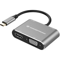 Conceptronic DONN16G 4-in-1 USB 3.2 Gen 1 Dockingstation, HDMI, VGA, USB-A 3.0, 100W USB PD