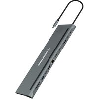 Conceptronic DONN17G 12-in-1 USB 3.2 Gen 1 Dockingstation, HDMI, DP, Card-Reader