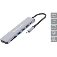 Conceptronic DONN19G 7-in-1 USB 3.2 Gen 1 Dockingstation, HDMI, USB-A 3.0 x 3