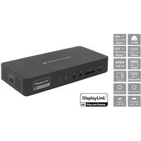 Conceptronic DONN31B 17-in-1 DisplayLink Dockingstation USB 3.2 Gen 2