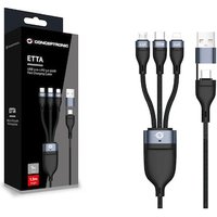 Conceptronic ETTA06B15 USB 3-in-1 PD3.0 100W Ladekabel 1.5m