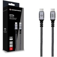 Conceptronic ETTA07B20 USB 3.2 Gen 2x2 C-C PD 3.0 100W Kabel, 2m, 20V 5A, 20Gbps, 4K60Hz, E-Mark