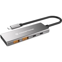 Conceptronic HUBBIES15G 4-Port USB 3.2 Gen-2 Hub, 10Gbps, USB-C x 2, USB-A x 2, 100W USB PD