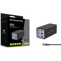 Conceptronic OZUL06BE 6-Port 200W GaN USB PD Charger mit USB-C Netzteil