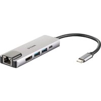 D-Link DUB-M520 5-In-1 USB-C Hub mit HDMI/Ethernet und USB-C Ladeanschluss