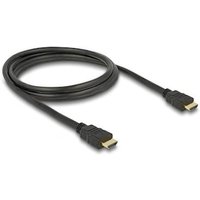 DeLOCK HDMI Kabel 1,5m High Speed Ethernet 4K St./St. schwarz