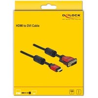 Delock HDMI zu DVI 24+1 Kabel bidirektional 2 m