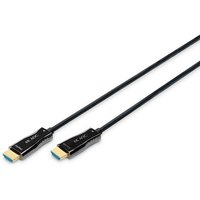 DIGITUS AK-330125-200-S AOC Hybrid Glasfaser HDMI Kabel UHD 4K 20m schwarz