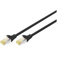 DIGITUS CAT 6A S/FTP Patchkabel, 10 Stück, 0,25m, schwarz