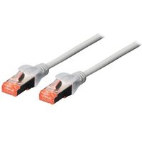DIGITUS Patchkabel Cat6 S/FTP 2xRJ45 20.0m grau Hebelschutz Polybeutel