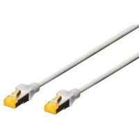 DIGITUS Patchkabel Cat6a S/FTP 2xRJ45 10.0m grau Hebelschutz Polybeutel