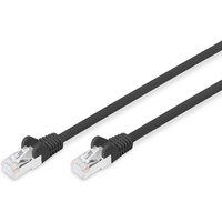 DIGITUS Patchkabel Netzwerkkabel CAT6, RJ45 St/St, 3.0m, schwarz