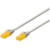 DIGITUS Patchkabel RJ45 U/UTP Cat6A 10.00m grau m. Hebelschu Polybeutel