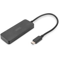 DIGITUS USB-Hub 3-Port C ->3xDP m.Kabel schwarz