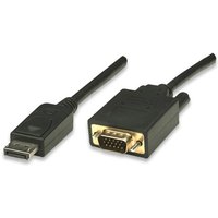 DisplayPort auf VGA Konverterkabel -- schwarz, 3 m