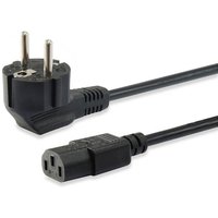 EQUIP 112121 Hochwertiges Netzkabel, C13 auf Schuko, 3m