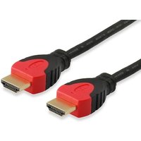 Equip 119343 HDMI 2.0 High Speed Kabel, Stecker auf Stecker, 3m, rot