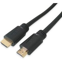 Equip 119374 HDMI 2.0 High Speed Kabel, Stecker auf Stecker, 15m, schwarz