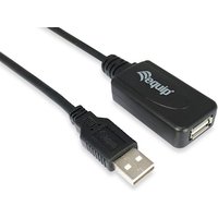 EQUIP 133311 Aktive USB 2.0 A auf A Verlängerungskabel Stecker auf Buchse, 15m