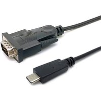 EQUIP 133392 USB-C auf Serial (DB9) Kabel, M/M, 1.5m