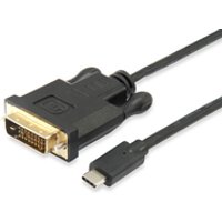 Equip 133468 Videokabel-Adapter 1,8 m USB Typ-C DVI-D Schwarz