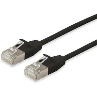 Equip 606130 Slim-Patchkabel, Cat.6A, F/FTP, 15m, Schwarz