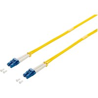 EQUIP LC/UPC Einzelmodus (M) Fiber Optic Patchkabel Gelb, 1m, OS2, 9/125 Mikrometer, Duplex, geschirmt, halogenfrei