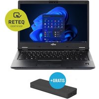 Refurbished: Fujitsu Lifebook E548 14" FHD Core i5-8350U 8GB/256GB Win11 Pro inkl. Dockingstation FTS USB-C Port Repl. 2 90W