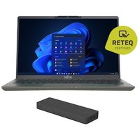 Refurbished: Fujitsu Lifebook U7411 14" FHD Core i7-1185G7 16GB/512GB Win11 Pro inkl. Dockingstation