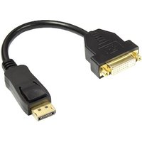 Good Connections Adapterkabel DisplayPort 1.2 St./ DVI-I 24+5 Bu. schwarz 0,2m