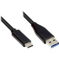 Good Connections Anschlusskabel 0,5m USB 3.0 USB-C zu USB 3.0 A schwarz