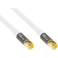 Good Connections Antennenkabel SmartFLEX 3m F-Stecker zu F-Stecker 120dB weiß