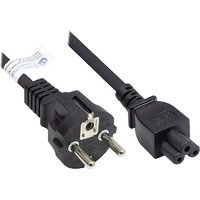 Good Connections Netzkabel Schutzkontakt an C5 (gerade) schwarz, 1,8m