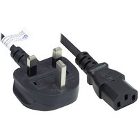 Good Connections Netzkabel UK Typ G (BS 1363) an C13, 10A, ASTA, schwarz, 1,8 m
